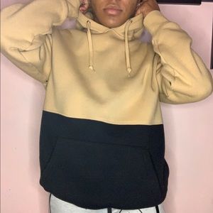 Colorblock pull over hoodie